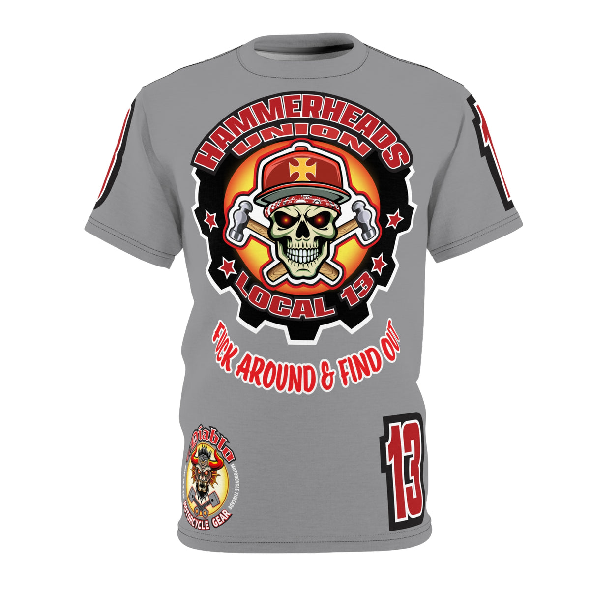 Hammerheads Union Local 13 Motorcycle Super T - Colourful High Visibility T-Shirts