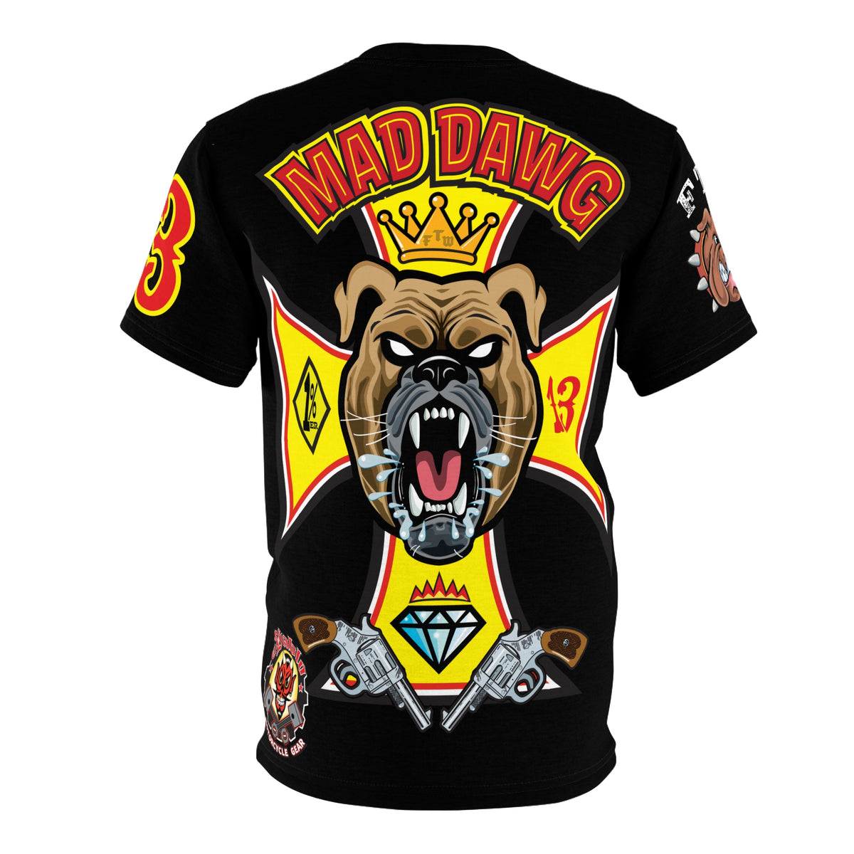 MadDawg Ultimate Hiviz Motorcycle Riding Tee Shirt