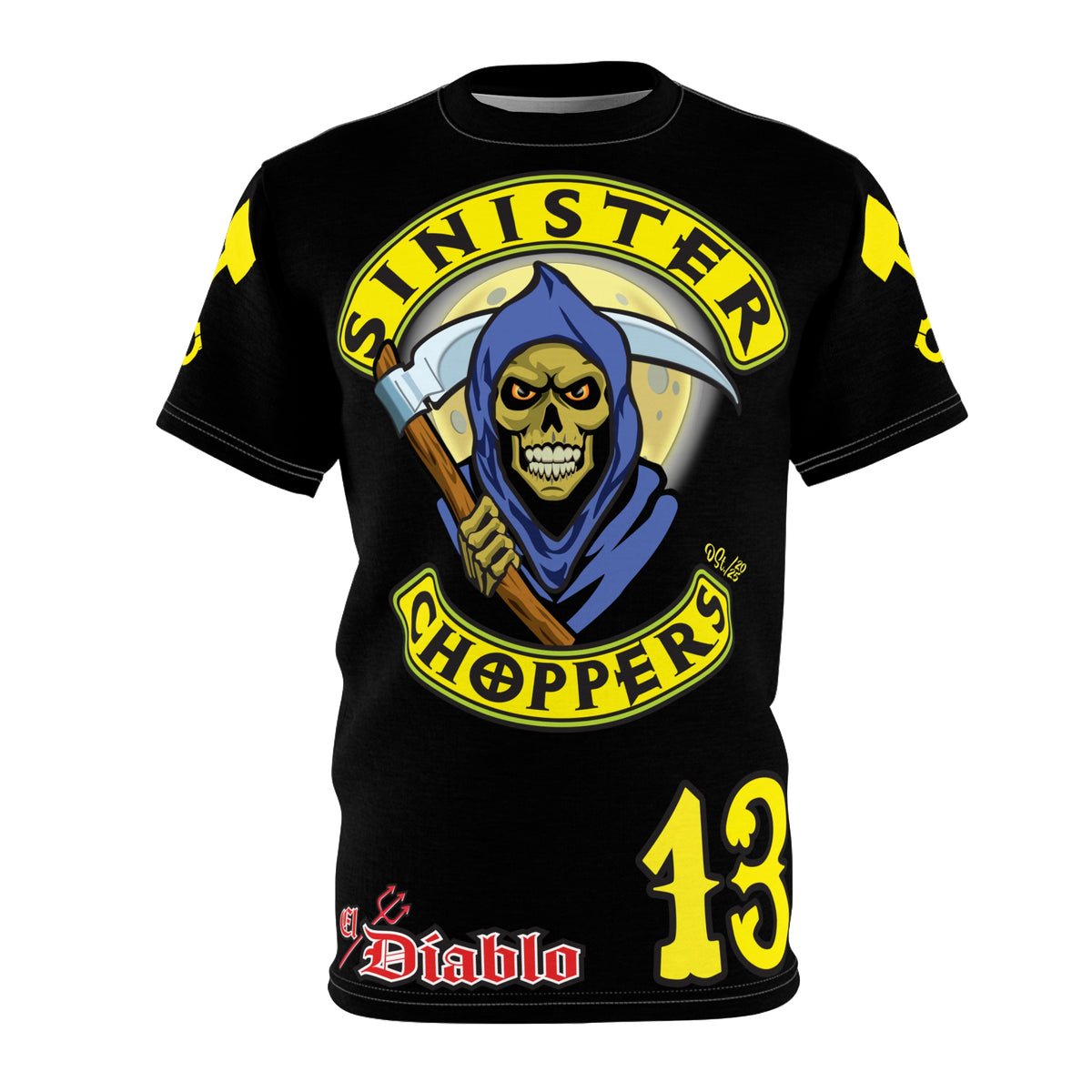 Sinister Choppers HiViz Custom Motorcycles Reaper Super Tee - High Performance Riding Wear
