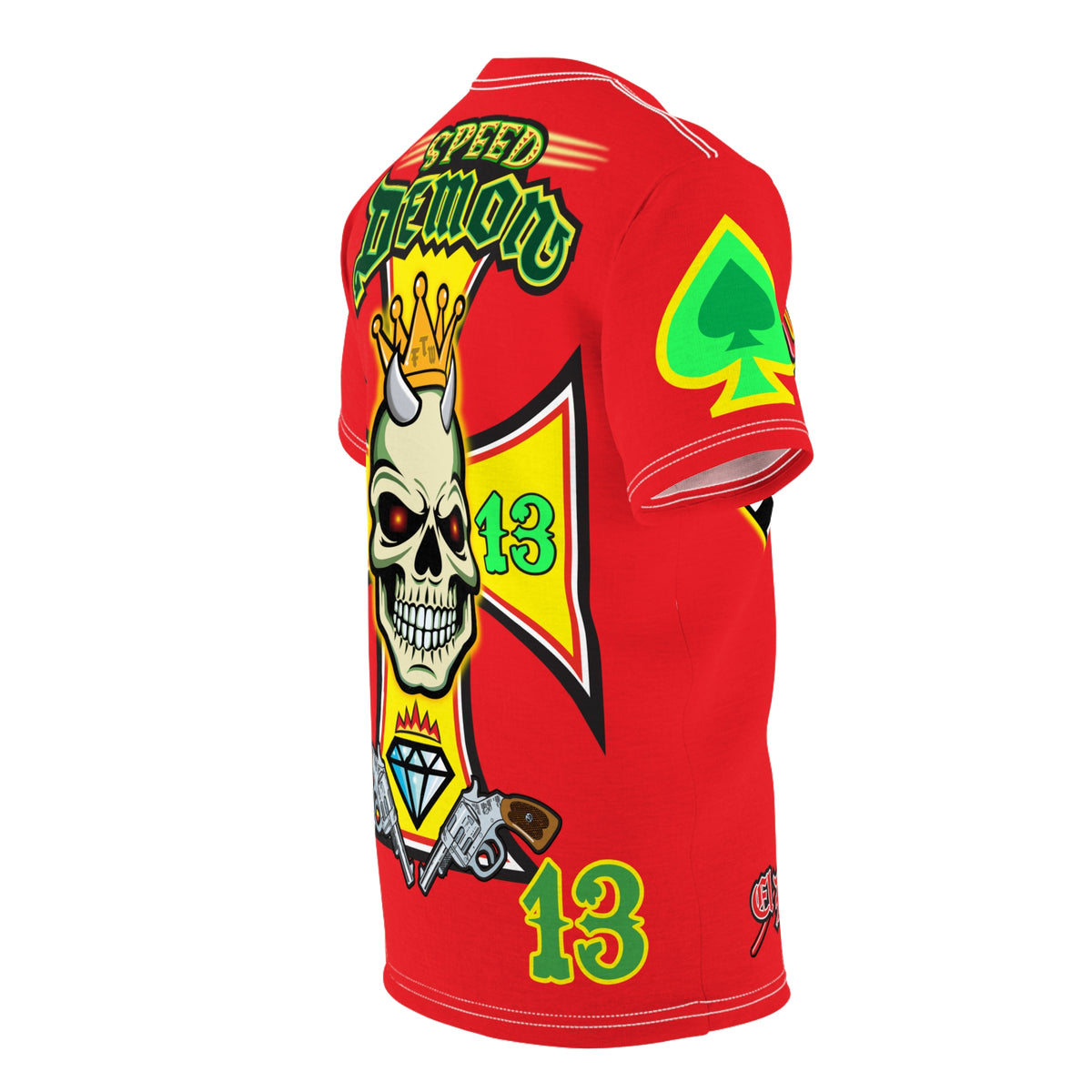 Speed Demon Customs HiViz Super Tee, Cool, Comfortable, Custom Motorcycle Riding Gear