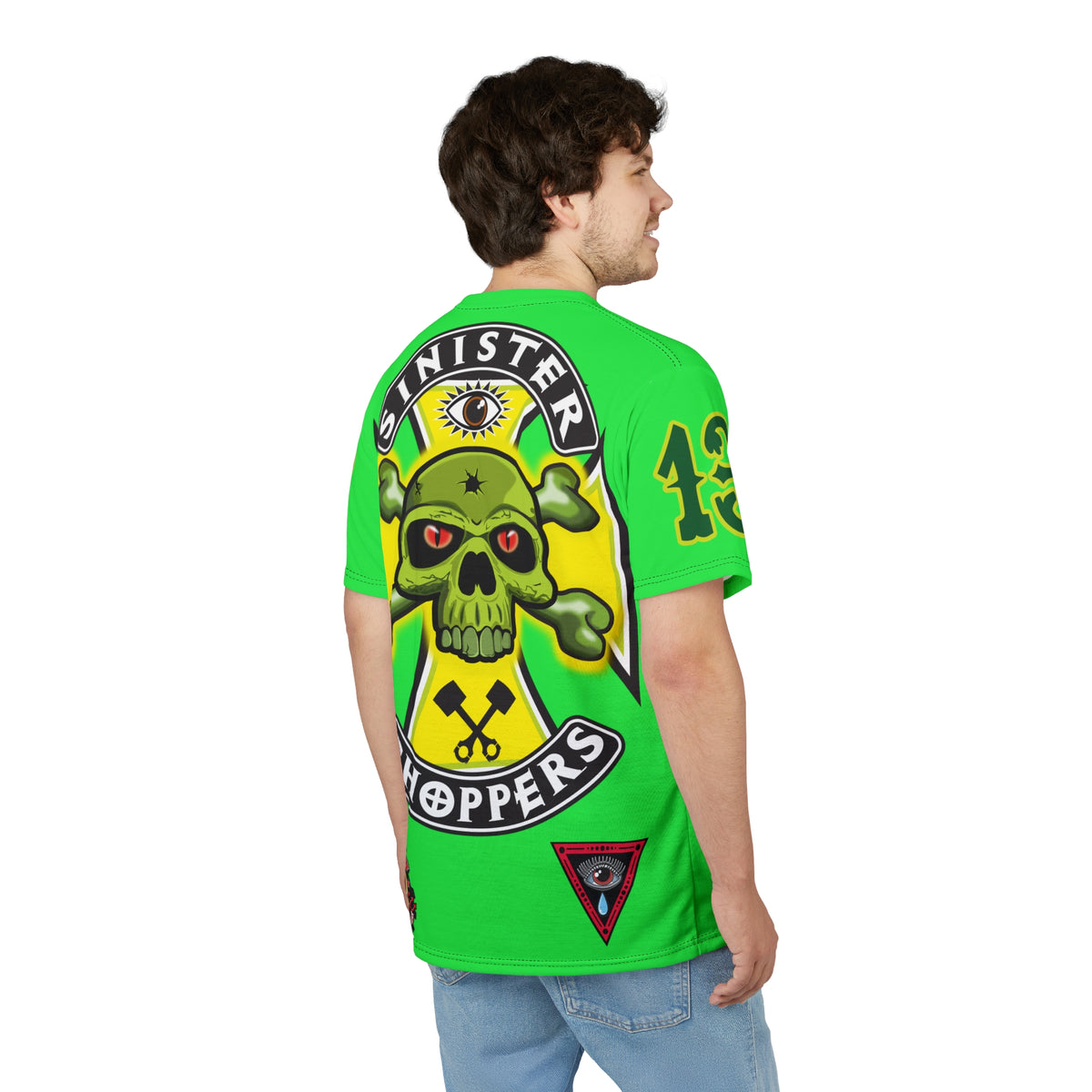 Very Special Sinister Choppers HiViz Motorcycle Riders Super Tee