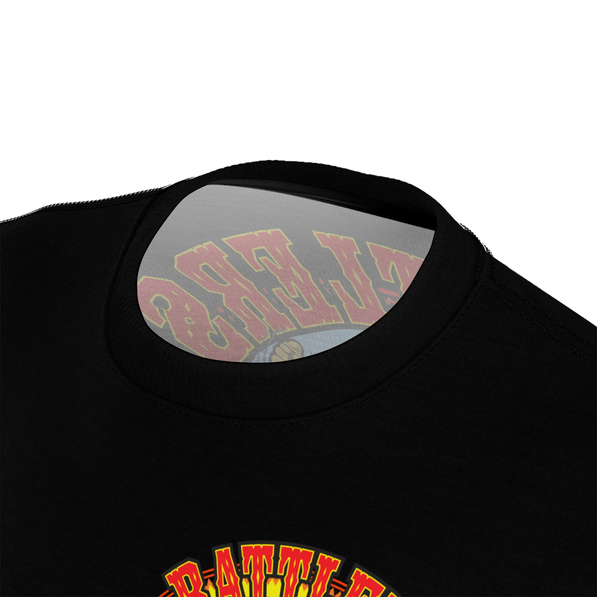 SRT Rattlers Saloon  BADAZZ BLACK SUPER RIDING TEE — Vintage Biker Lucky 7 Graphic Shirt