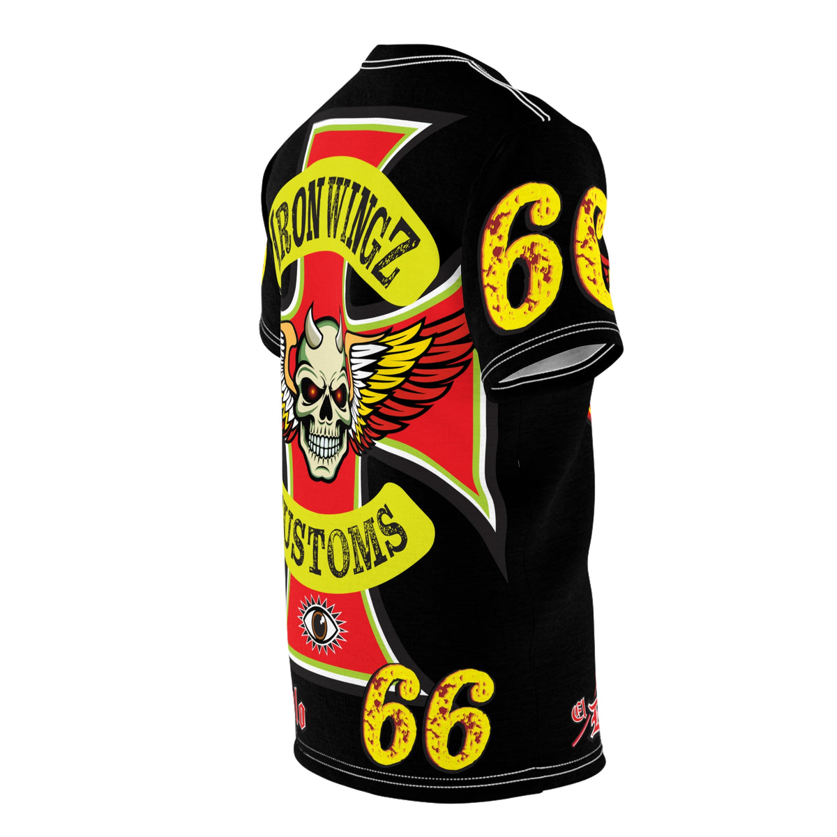Iron Wingz Garage HiViz Super T - Hardcore Motorcycle Riders Cut