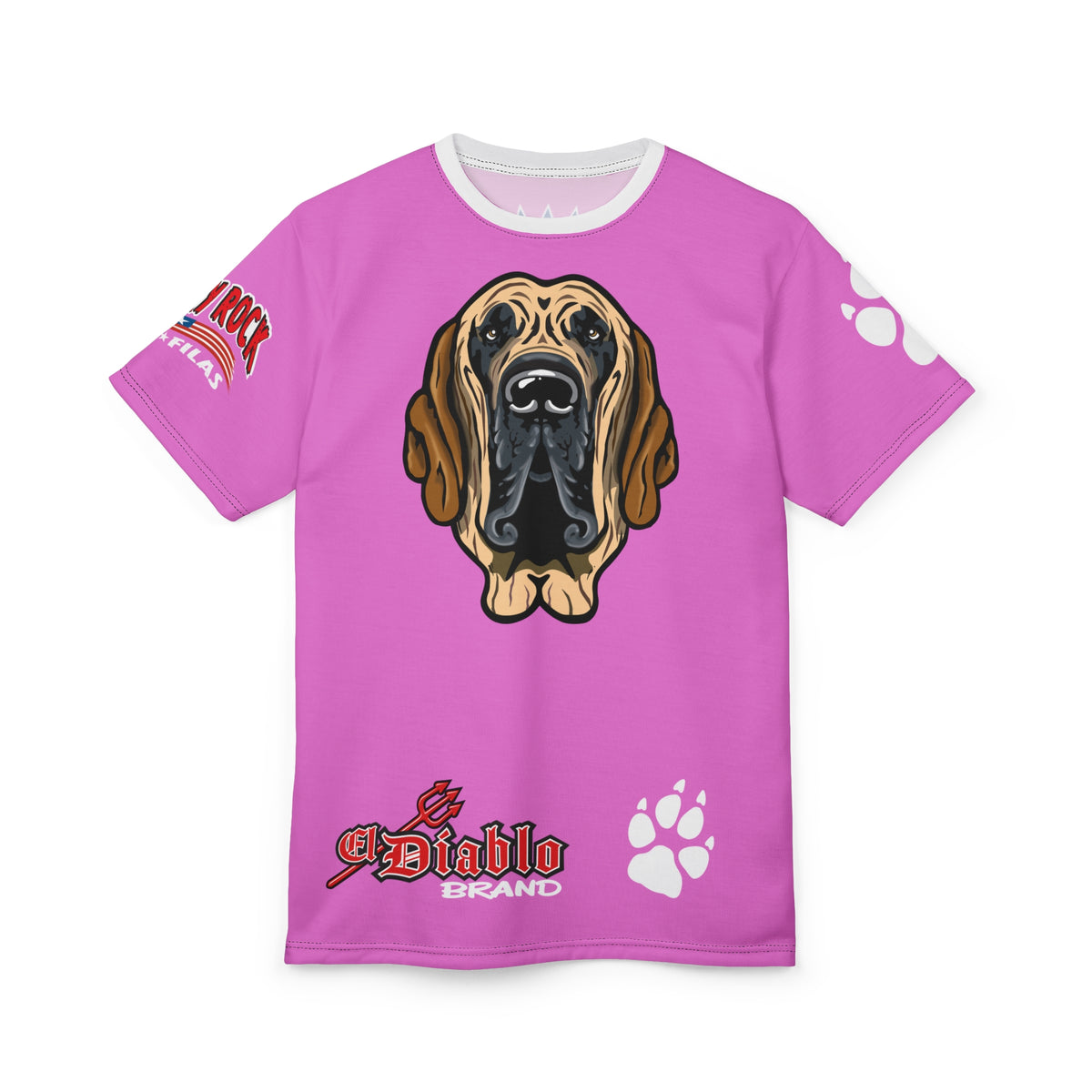 Country Rock Filas Graphic Super Tee — El Diablo Brand Paw Print T-Shirt 4Braylee