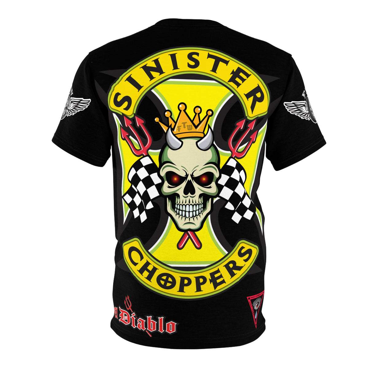 Sinister Choppers HiViz Super Tee - Custom Designed Motorcycle Riding Gear
