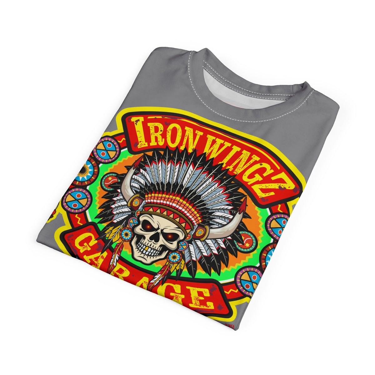 Iron Wingz Garage HiViZ Motorcycle Rider Super Tee