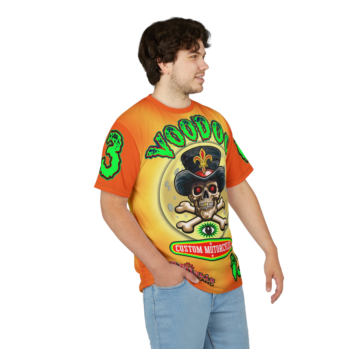 VooDoo Customs Angry Orange Tie Dye Yelo Blast HiViz Super Tee