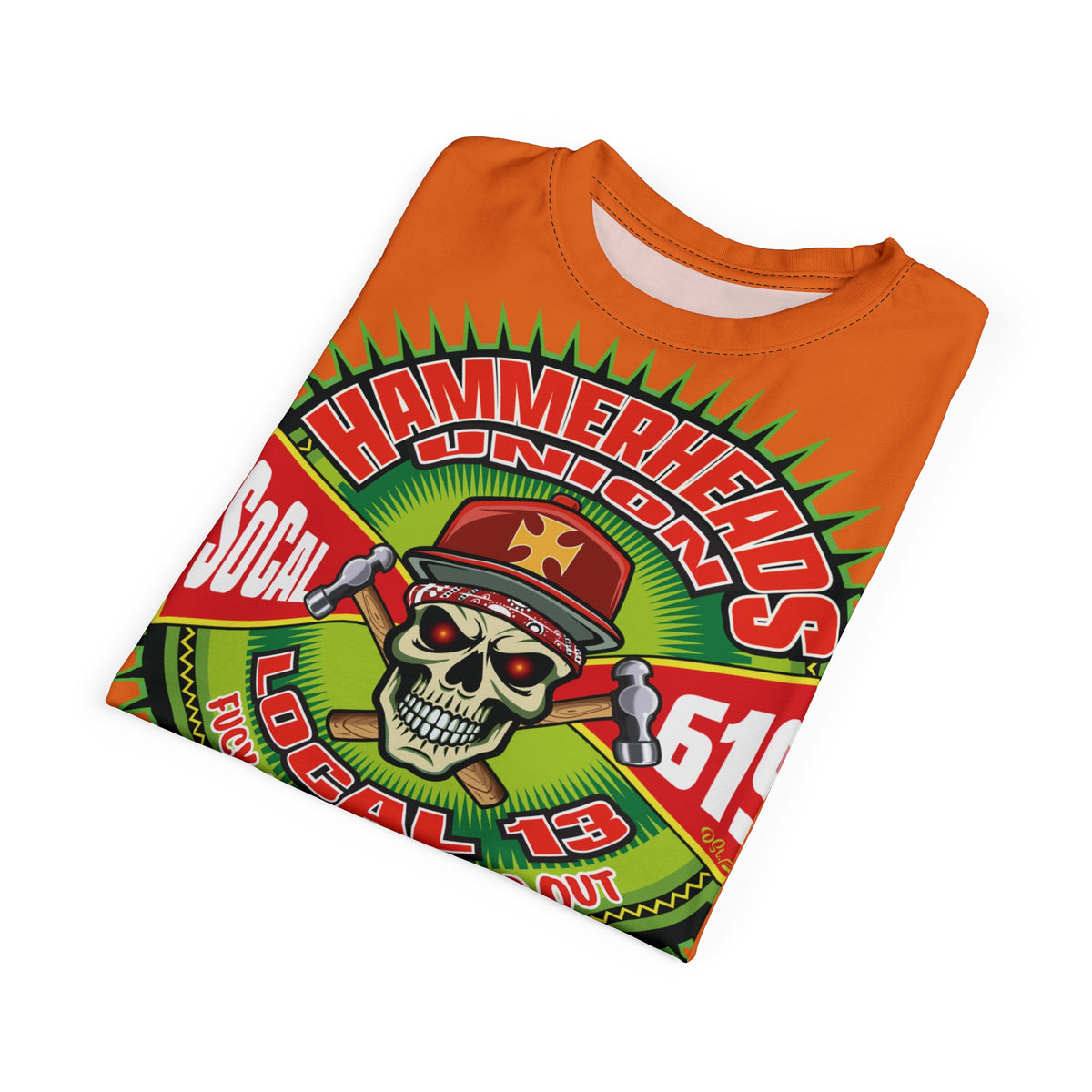 Hammerheads Union Local 13 -  Custom FAFO Motorcycle Riding Tee Shirt _ Super Comfort and Fit
