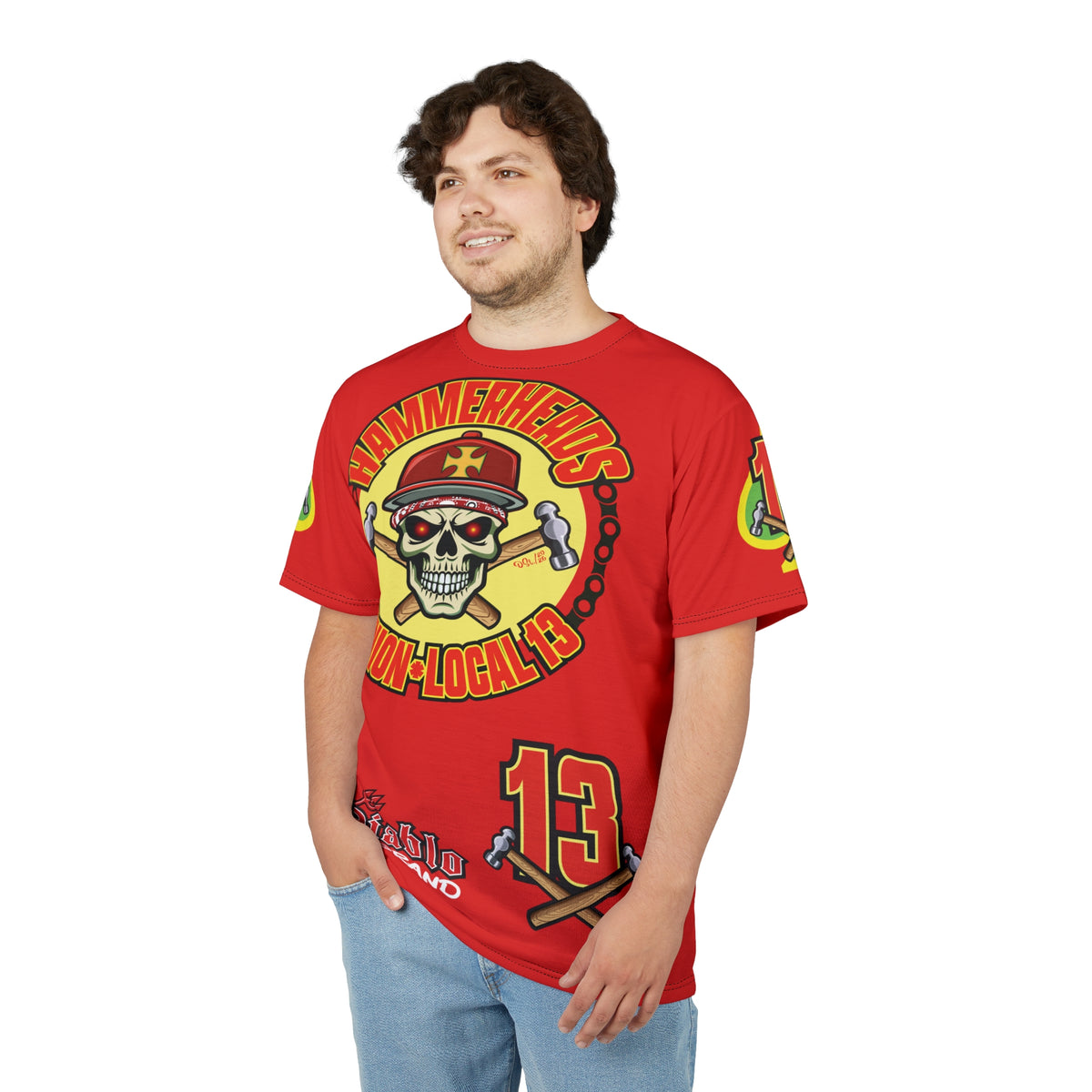 Hammerheads Union Local 13 FAFO -  Custom Motorcycle Riding Tee Shirt _ Super Comfort and Fit
