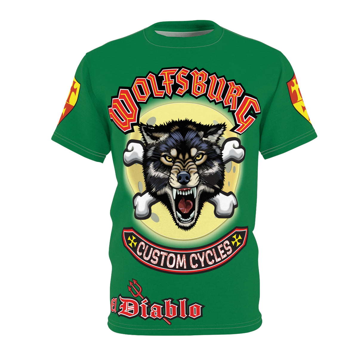 Wolfsburg Custom Cycles HiViz Super Tee - Ultimate in Riding Comfort