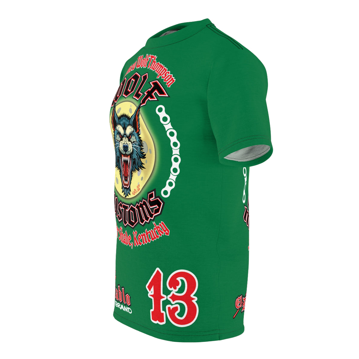 MWT Wolf Custom Motorcycles Super Tee — Viciously Cool High Performance Motorcycle Riding Shirt