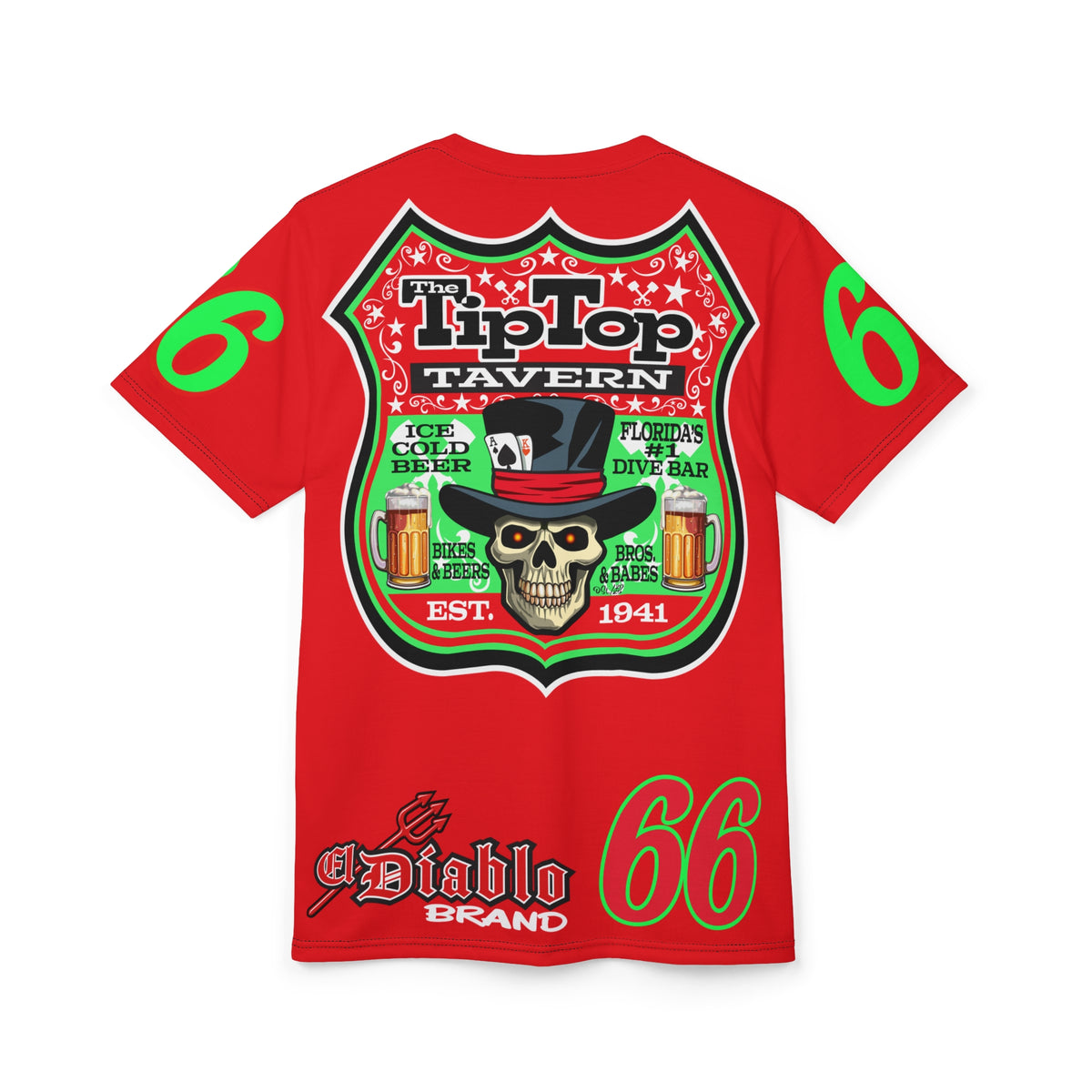 Tip Top Tavern Dive Bar Super Tee - America's Best Dive Bar - Bikes Beers Babes & Bros. -Remembering Jesse Biker Bar Tee