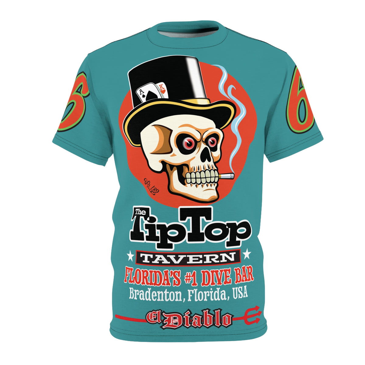 Tip Top Tavern Dive Bar Super Riding Tee - America's Best Dive Bar, Bikes, Beers, Babes & Bros. - Biker Bar Tee