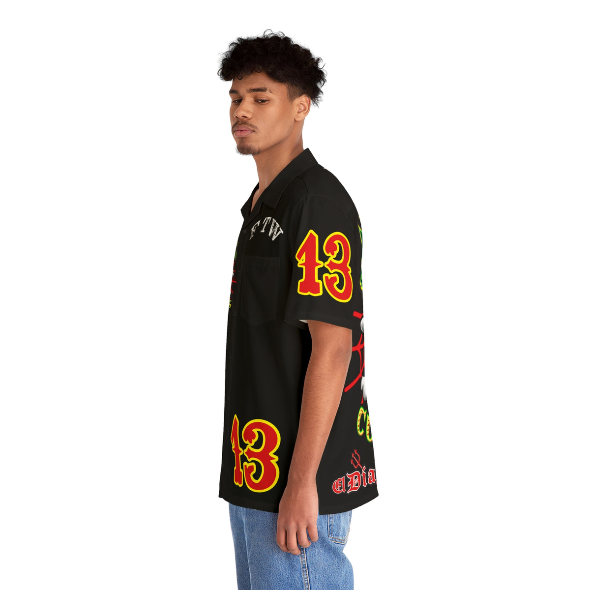 Big Bopper Speed Demon Men's Hawaiian Shirt - Loose, Comfortable & Cool - Sizes to 5XL