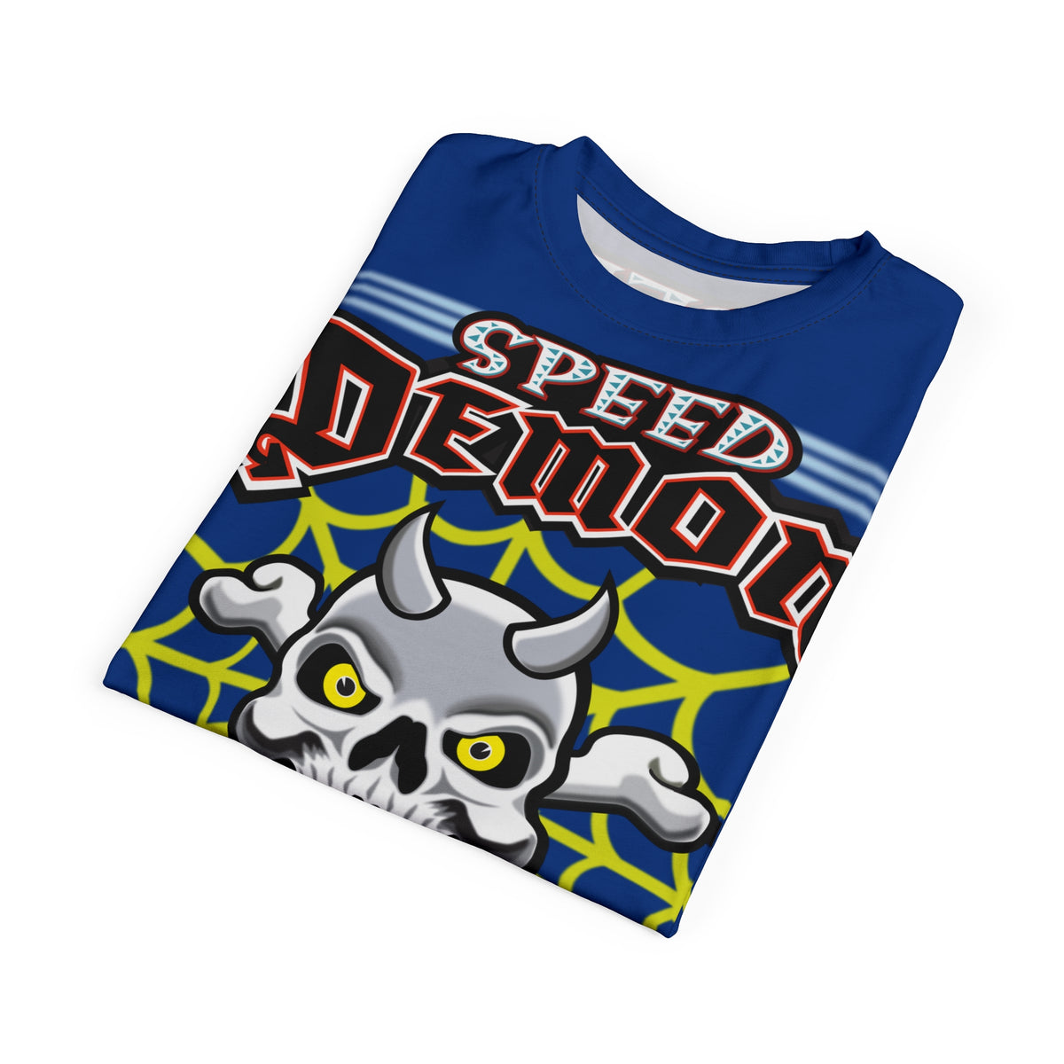 Speed Demon Customs Spectacular HiViz Super Tee - Devilishly Demented Bold Biker Design