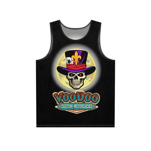 Voodoo Custom Motorcycles Men's Tank - Skull Design - Perfect for Bikers & Festivals