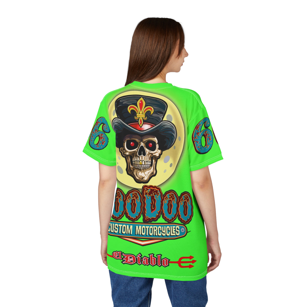 Very Special  Voodoo Customs HiViz Lumina Graphic Tee –  Edgy Style for Bikers