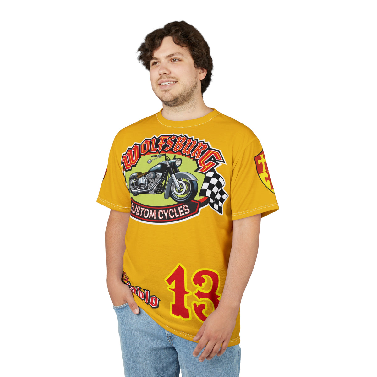 Wolfsburg Custom Cycles HiViz High Comfort Motorcycle Riders Super Tee