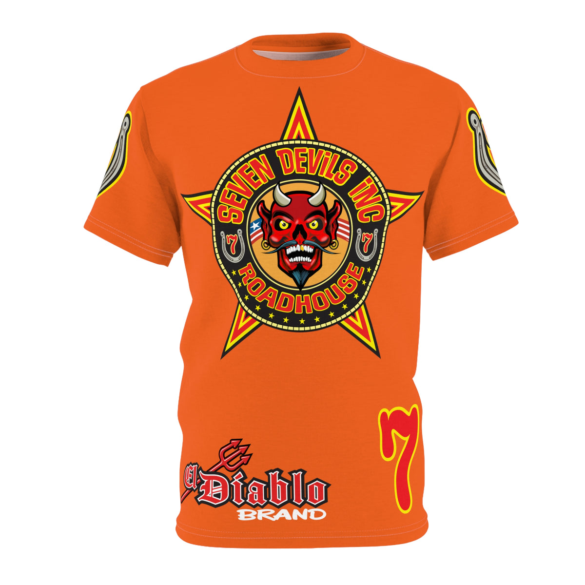 Seven Devils Inc. Roadhouse Graphic Tee - Motorcycle Custom Riding Super Tee