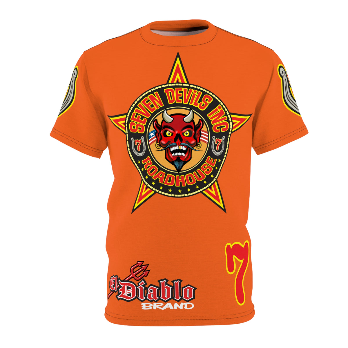 Seven Devils Inc. Roadhouse Graphic Tee - Motorcycle Custom Riding Super Tee