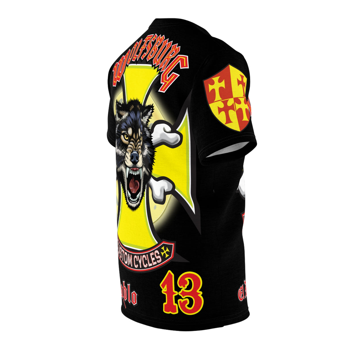 Wolfsburg Custom Cycles HiViz High Comfort Motorcycle Riders Super Tee