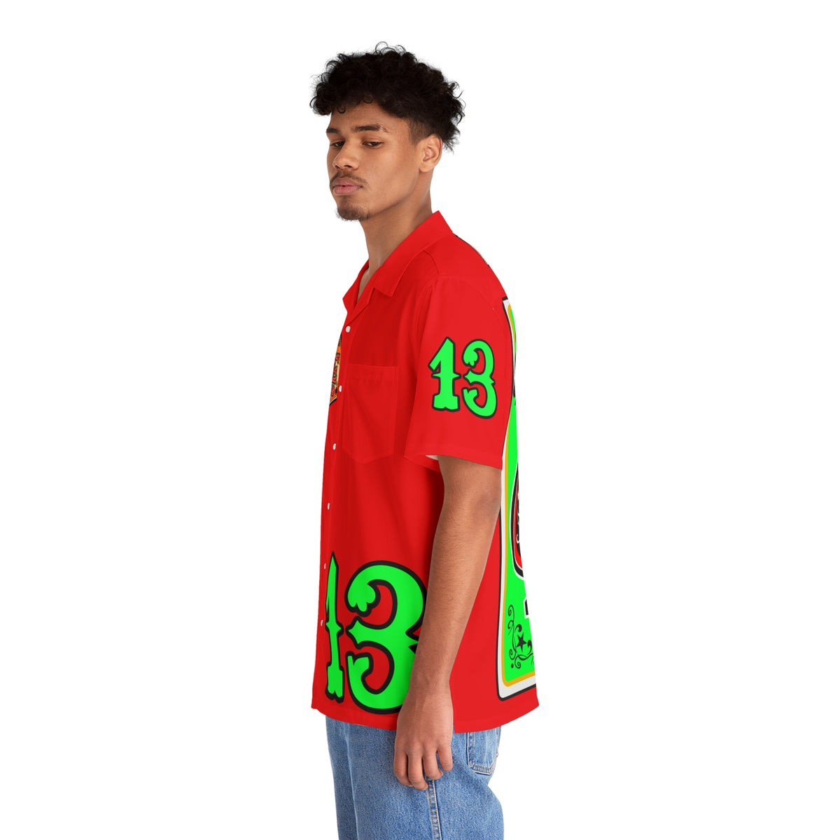 Big Bopper Men's Hawaiian Shirt - Loose, Comfortable Button Up Shirt for Easy Breezy Riding - Sizes to 5XL