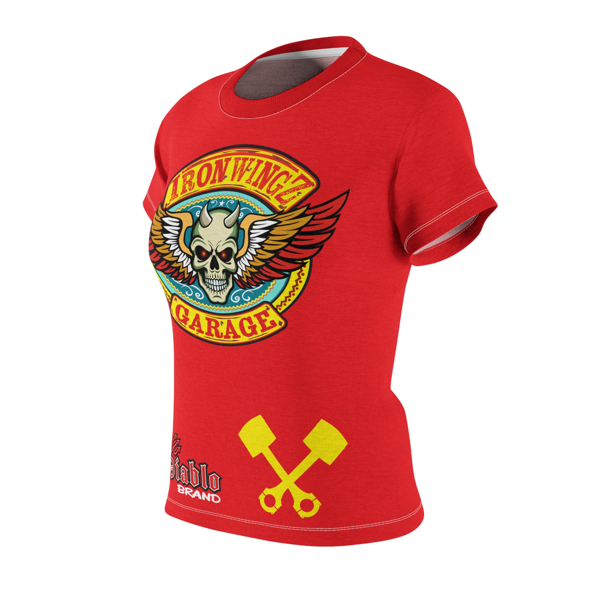 Women's Cut IronWingZ Custom Motorcycles Graphic Tee — HiviZ Graphics