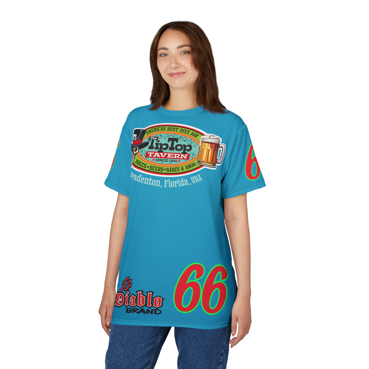 Tip Top Tavern Dive Bar Super Tee (*Limited Edition) - America's Best Dive Bar, Bikes Beers Babes & Bros. - Honouring Biker Bar Tee