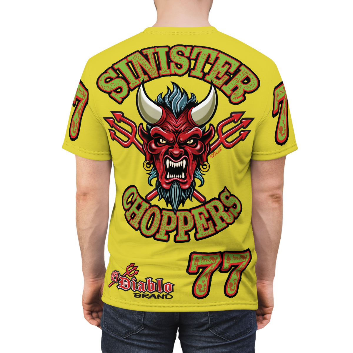 VERY Special HIVIZ Sinister Choppers BIG D SUPER T— Ride Cool, Look Cool in our Best Super Tee