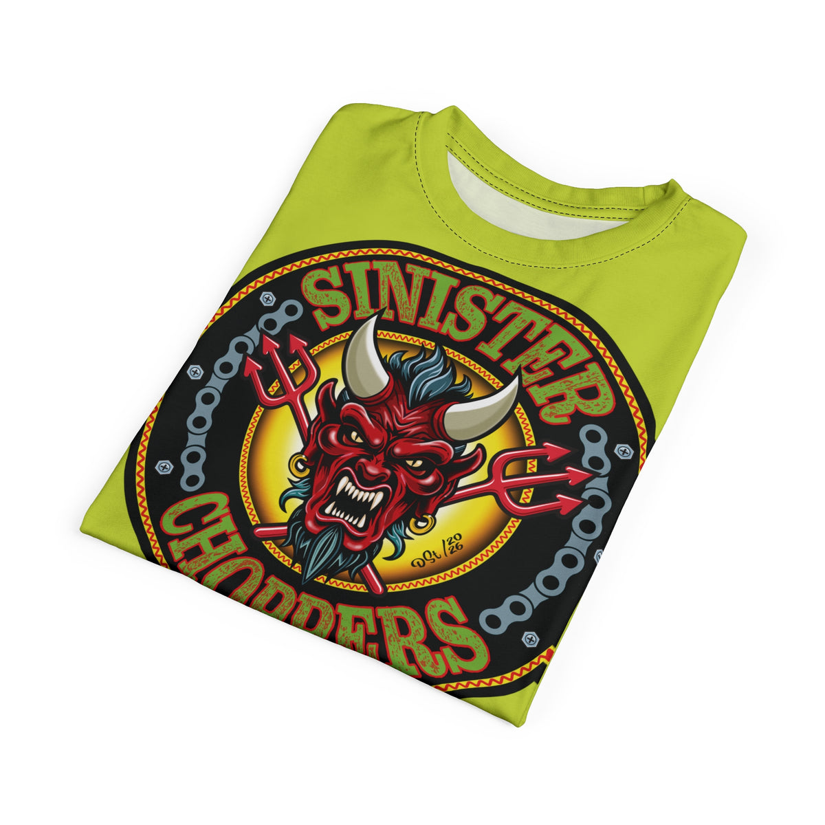 VERY Special Sinister Choppers BIG D HIVIZ SUPER TEE— Ride Cool Look Cool in our Best Super Tee