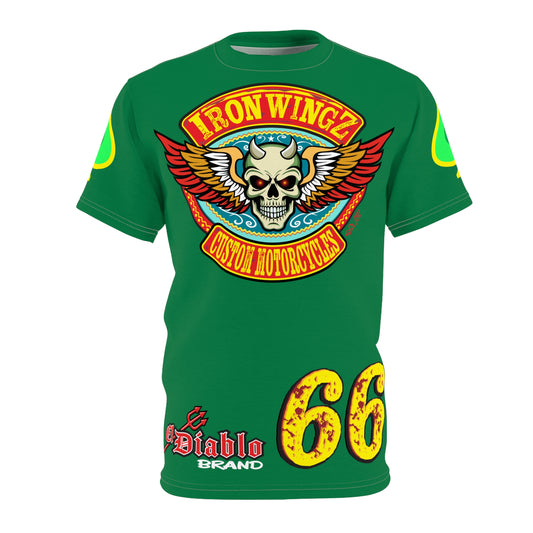 Iron Wingz Custom Motorcycle Unisex Super Tee - Bold Graphic Tee for Bikers (Limited Edition)
