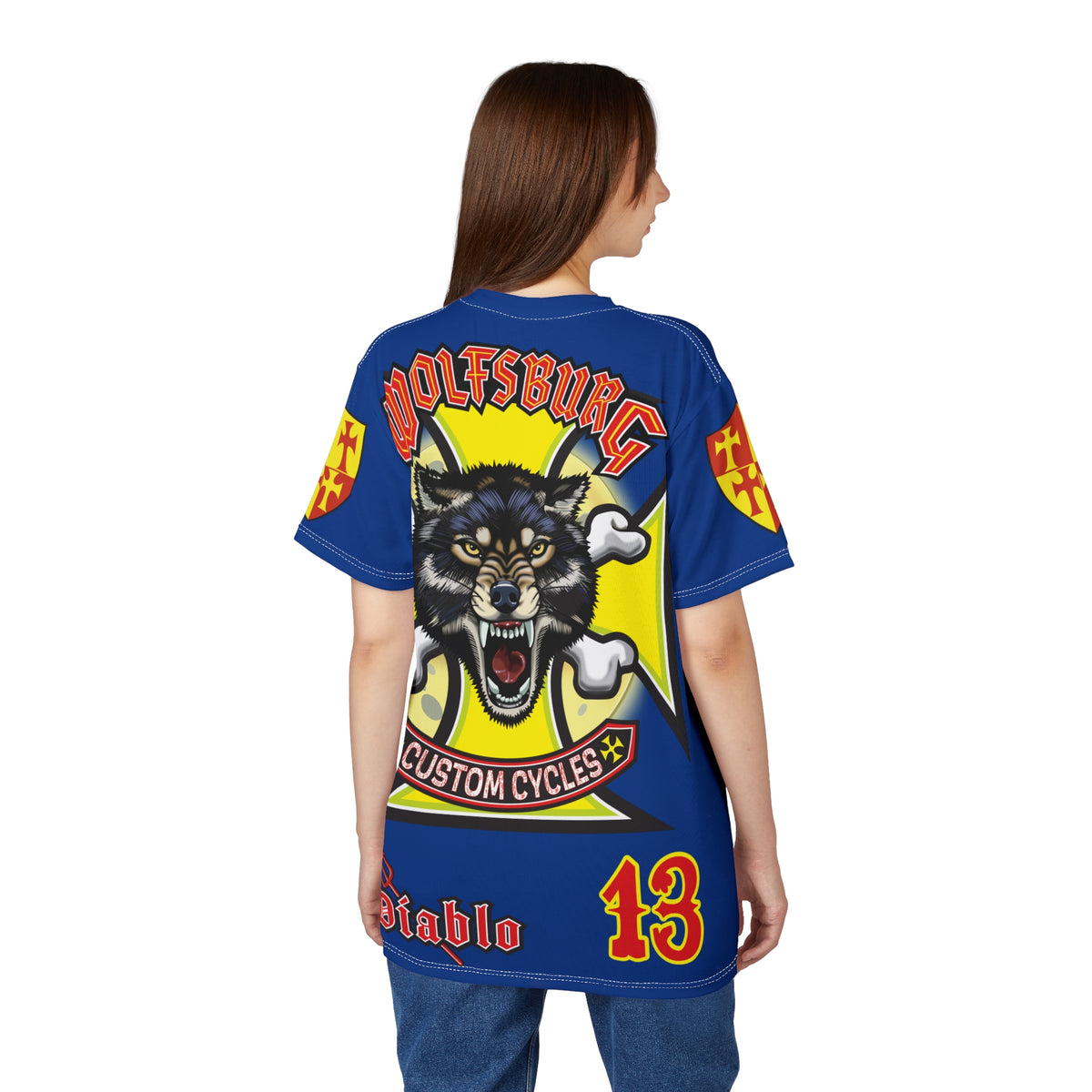 Wolfsburg Custom Cycles HiViz High Comfort Motorcycle Riders Super Tee