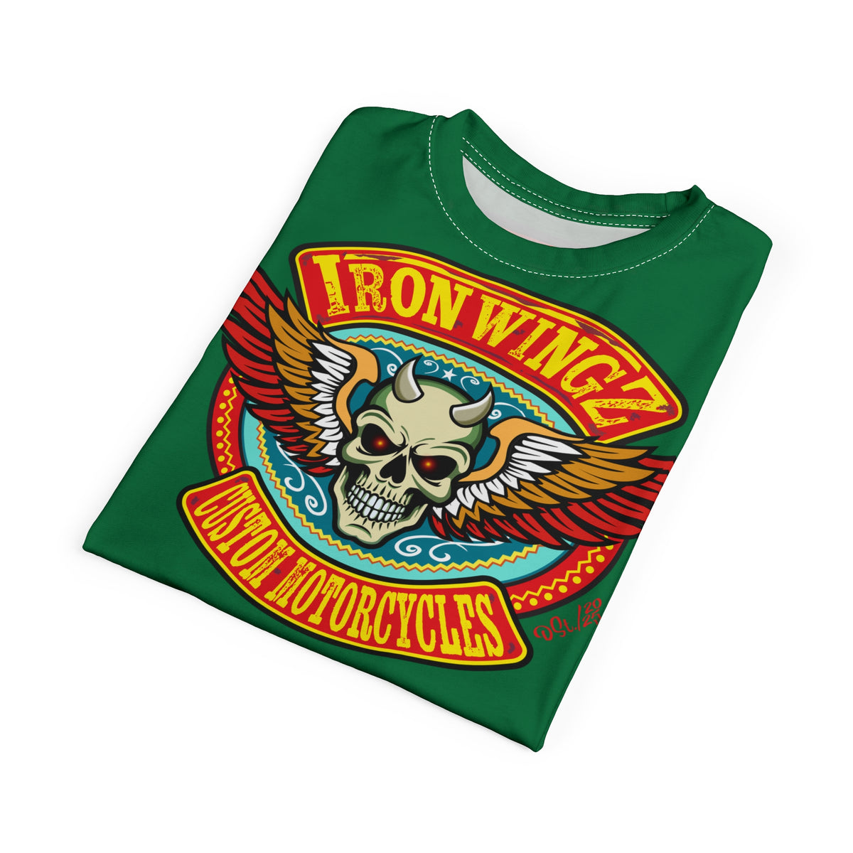 Iron Wingz Custom Motorcycle Unisex Super Tee - Bold Graphic Tee for Bikers (Limited Edition)