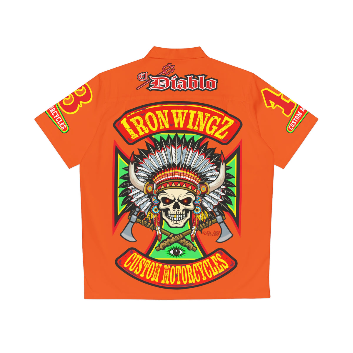 Big Bopper Men's Hawaiian Shirt - Loose, Comfortable Button Up Shirt for Easy Breezy Riding - Sizes to 5XL