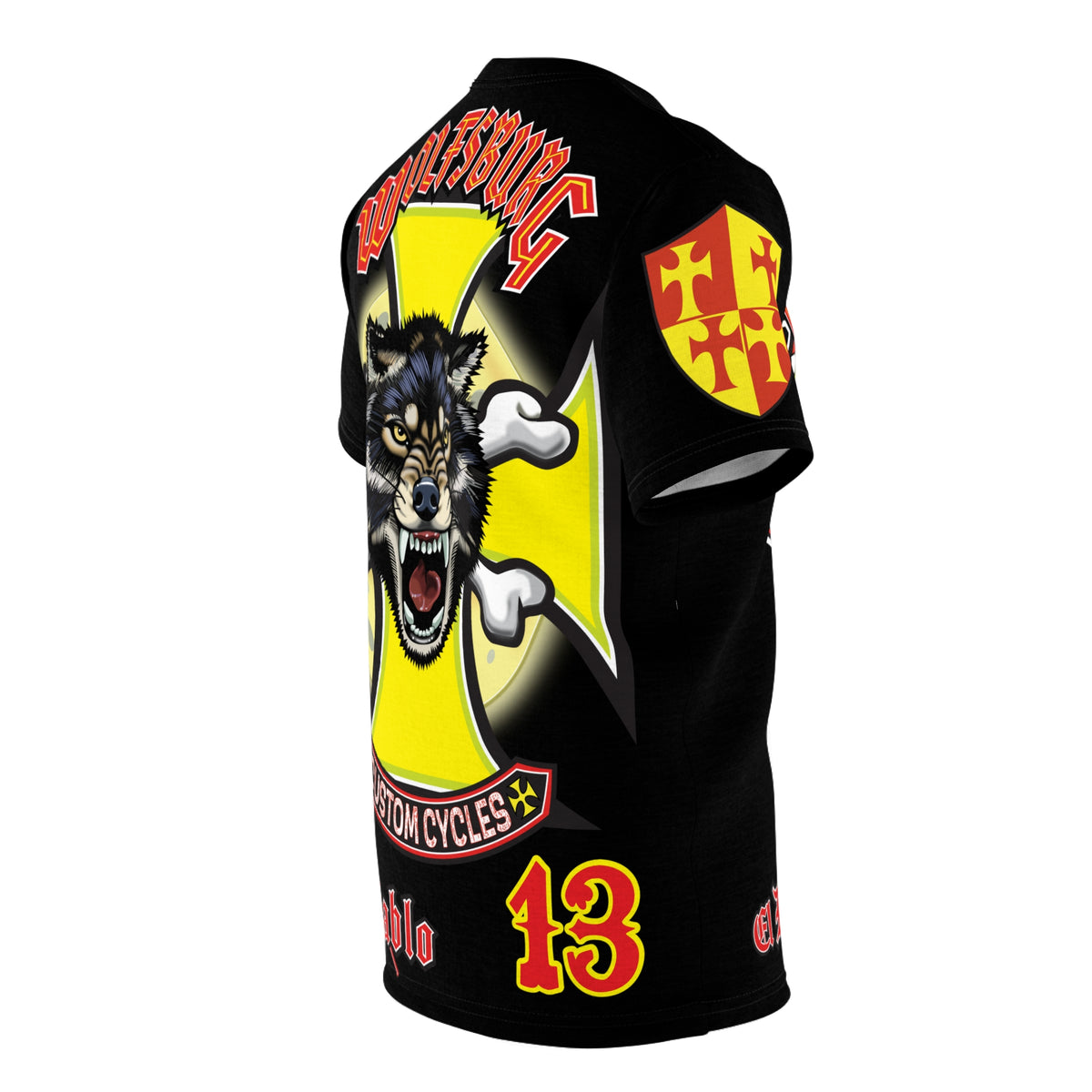 Wolfsburg Custom Cycles HiViz High Comfort Motorcycle Riders Super Tee