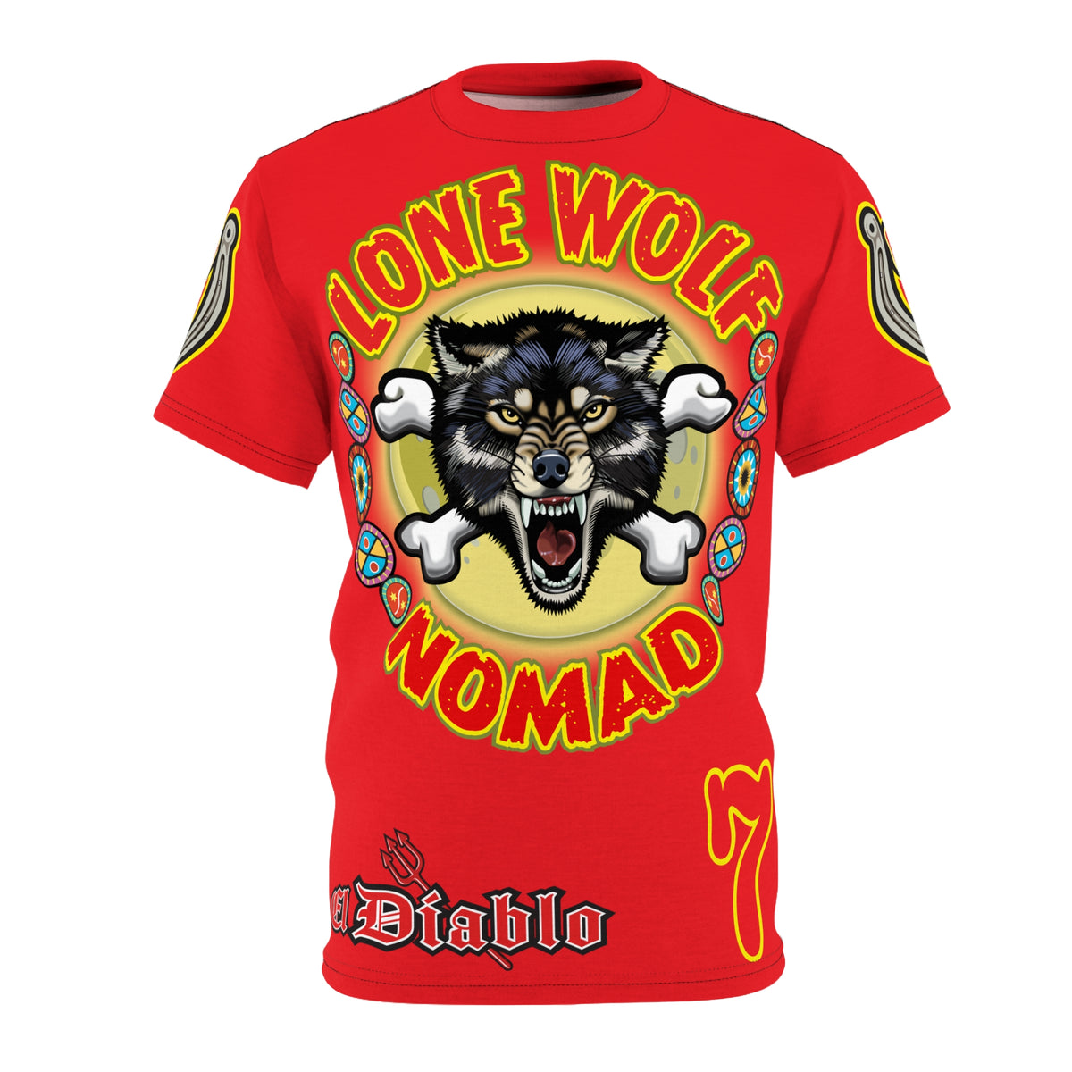 Lone Wolf Nomad HiViz Super Tee - Special Design for Independent No Club Riders
