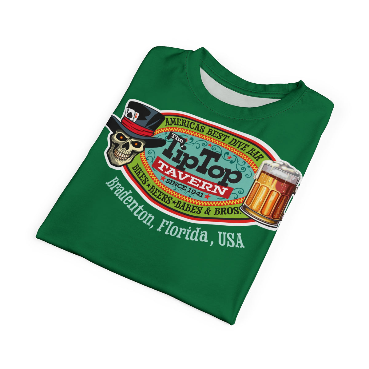 Tip Top Tavern Super Tee - America's Best Dive Bar - Bikes Beers Babes & Bros.
