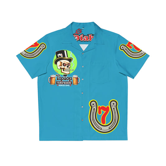 Big Bopper Men's Hawaiian Shirt - Loose, Comfortable Button Up Shirt for Easy Breezy Riding - Sizes to 5XL