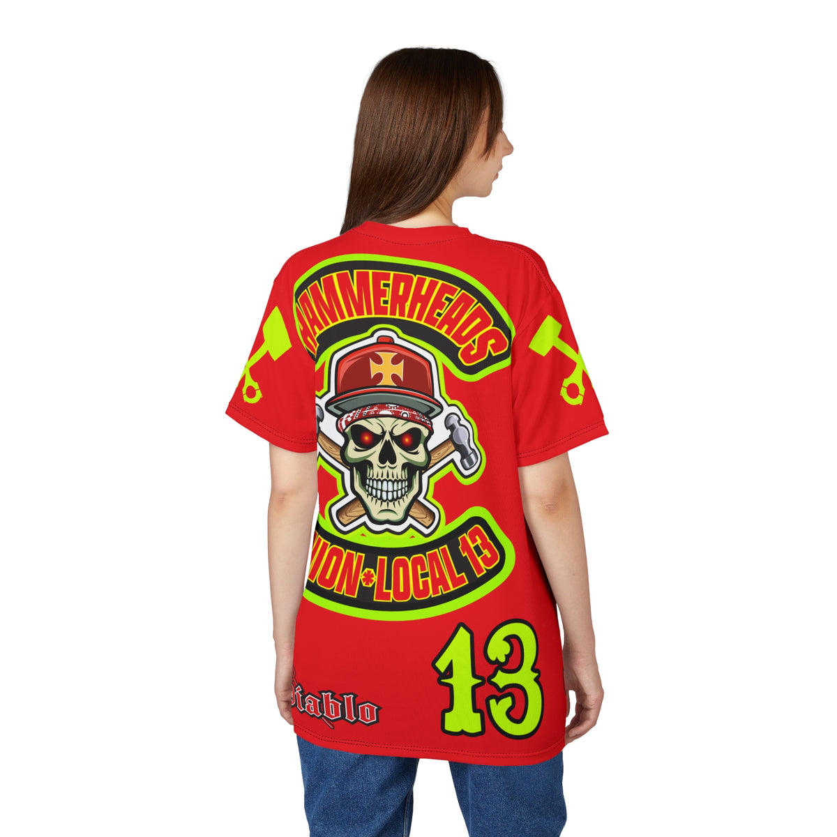 Hammerheads Union Local 13 -  SoCal 619 Special Edition - Custom HiViz Motorcycle Riding Tee Shirt _ Super Comfort and Fit