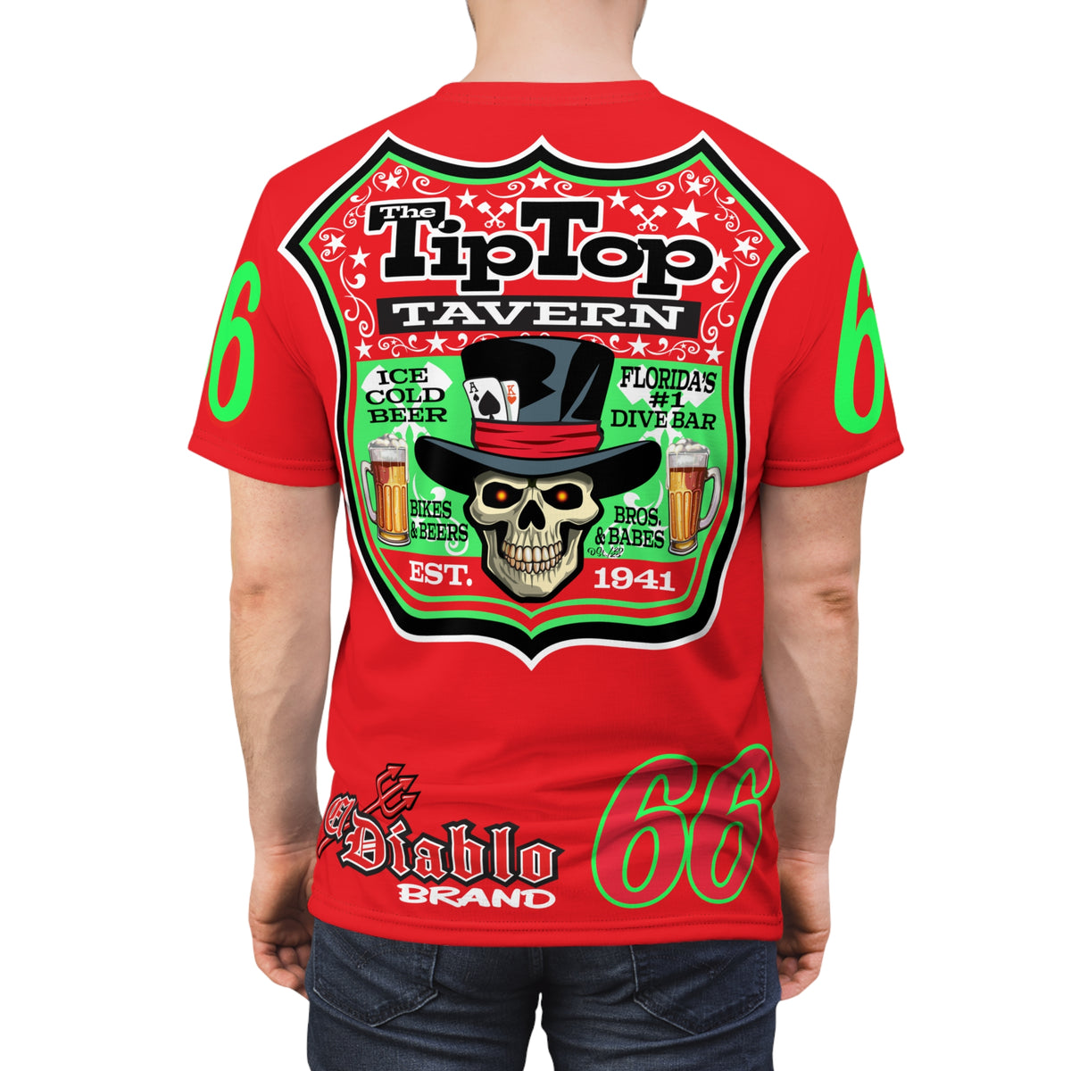 Tip Top Tavern Dive Bar Super Tee - America's Best Dive Bar - Bikes Beers Babes & Bros. -Remembering Jesse Biker Bar Tee