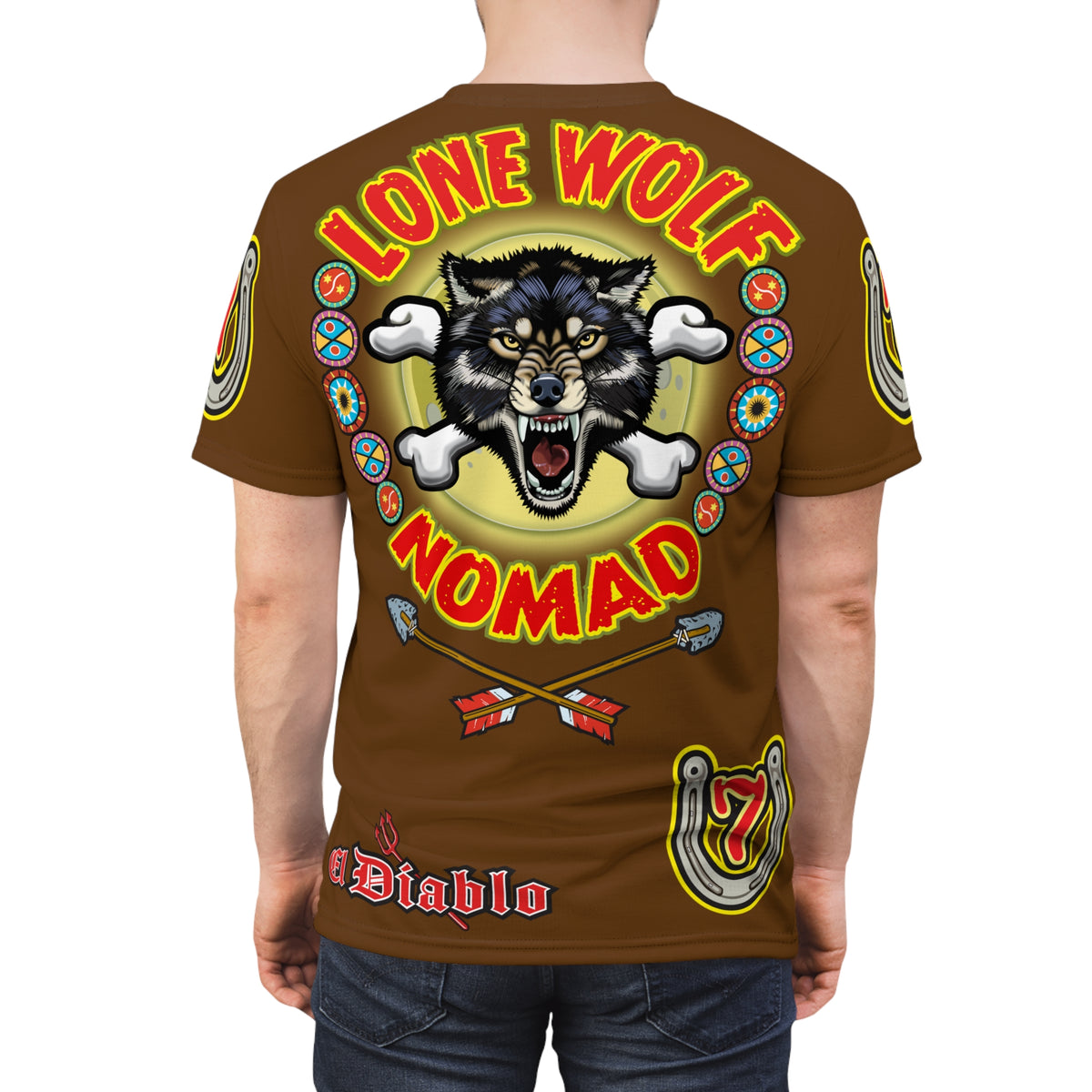 Lone Wolf Nomad HiViz Super Tee - Special Design for Independent No Club Riders