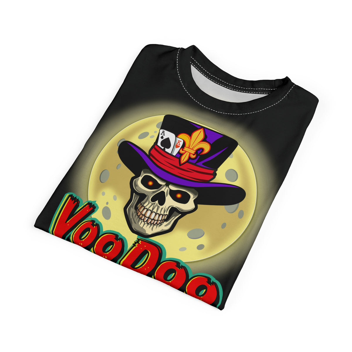 VooDoo Custom Motorcycles BLACK MAGIC - Retro Graphics Biker Tee
