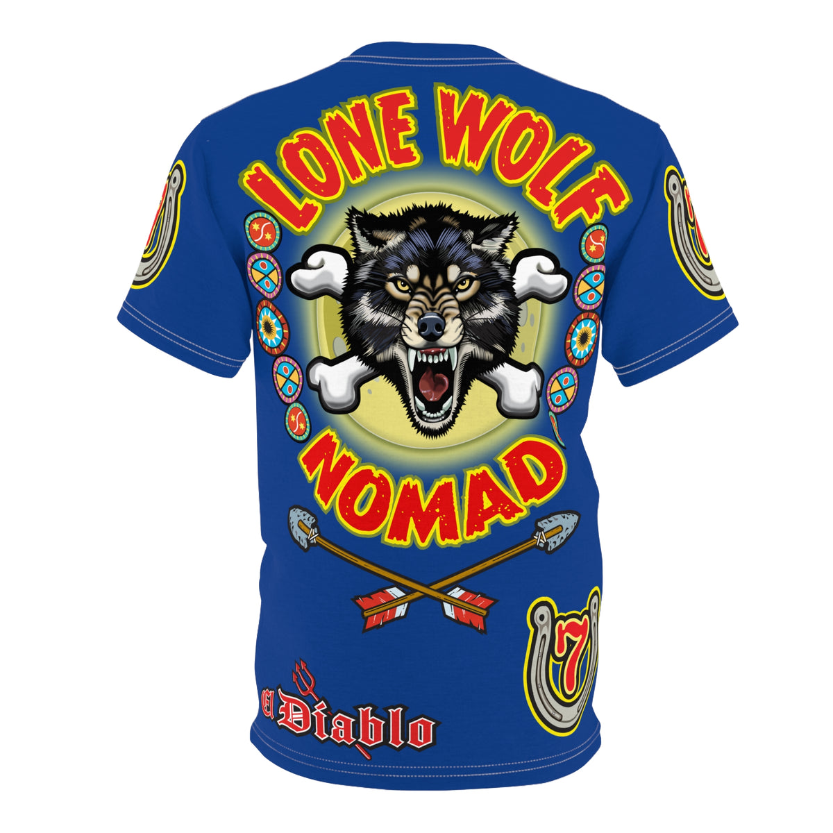 Lone Wolf Nomad HiViz Super Tee - Special Design for Independent No Club Riders