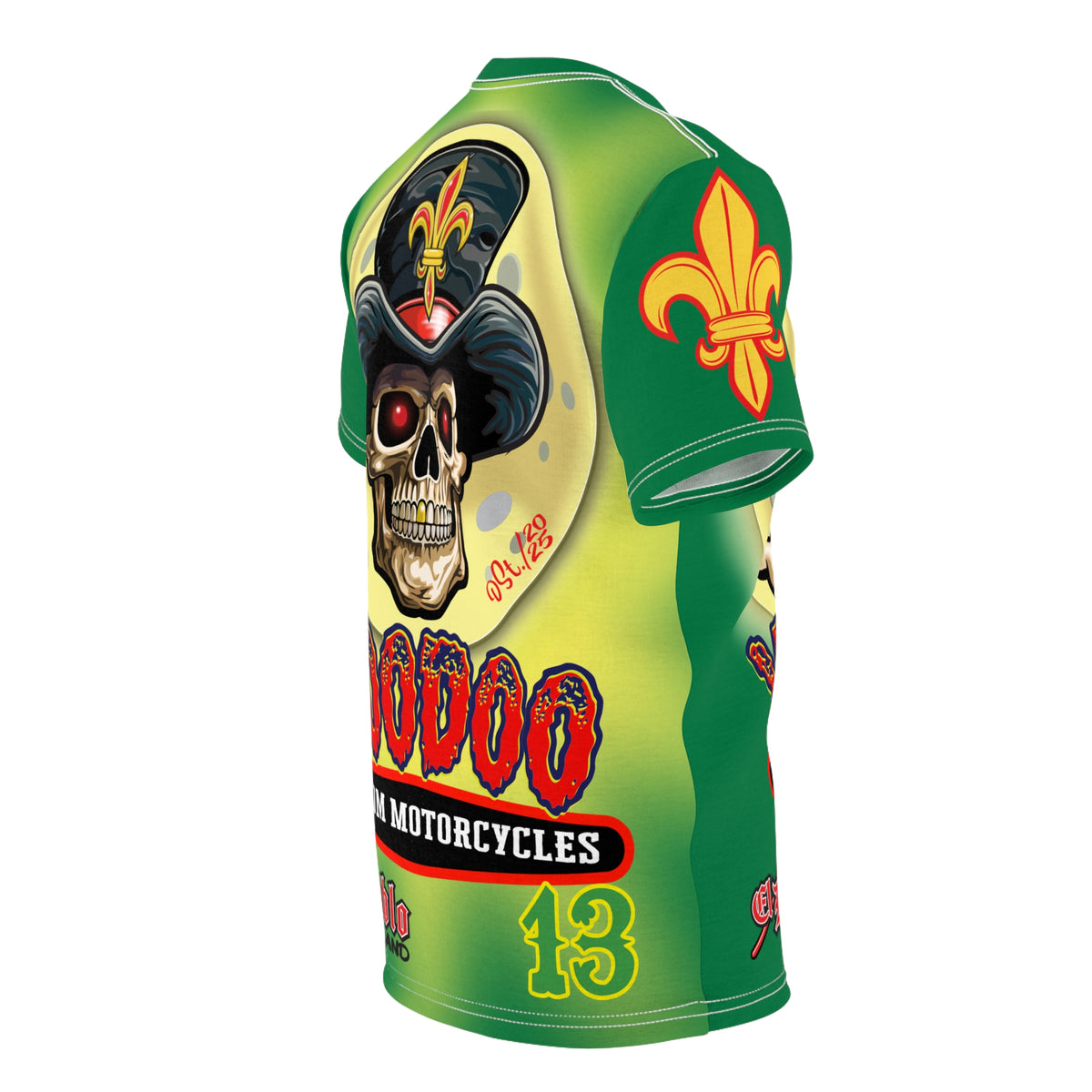 VooDoo Customs Skull & Fleur-de-Lis - High Colour Graphics Super Tee