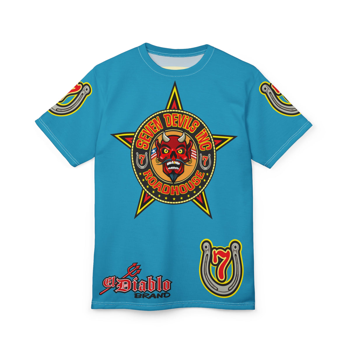 Seven Devils Inc. Roadhouse Graphic Tee - Motorcycle Custom Riding Super Tee