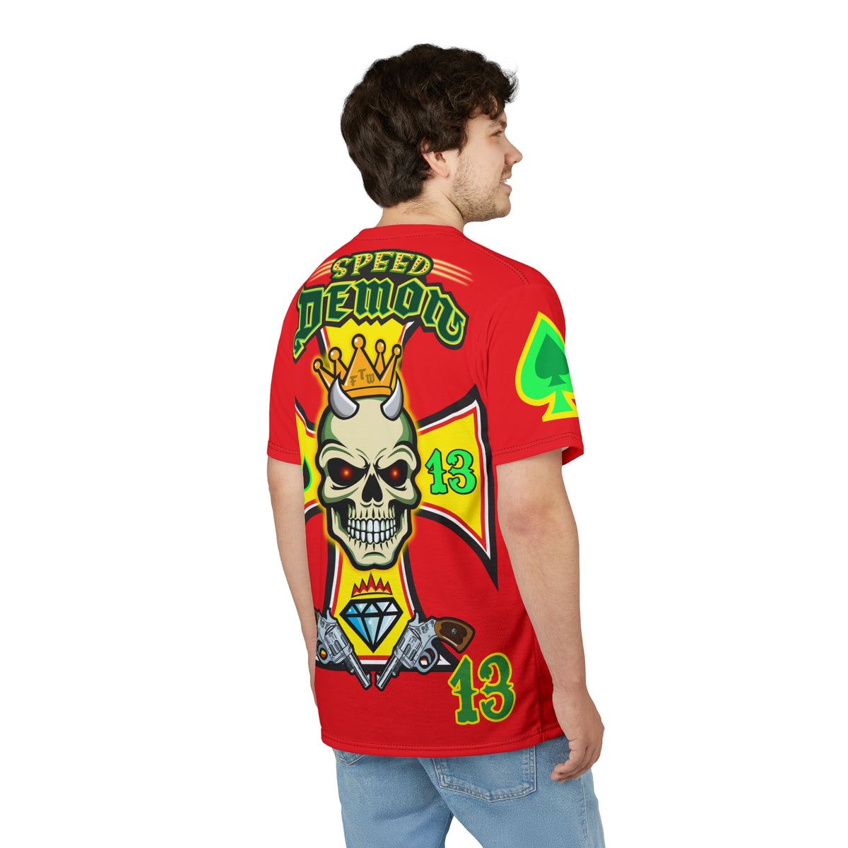 Speed Demon Customs HiViz Super Tee, Cool, Comfortable, Custom Motorcycle Riding Gear
