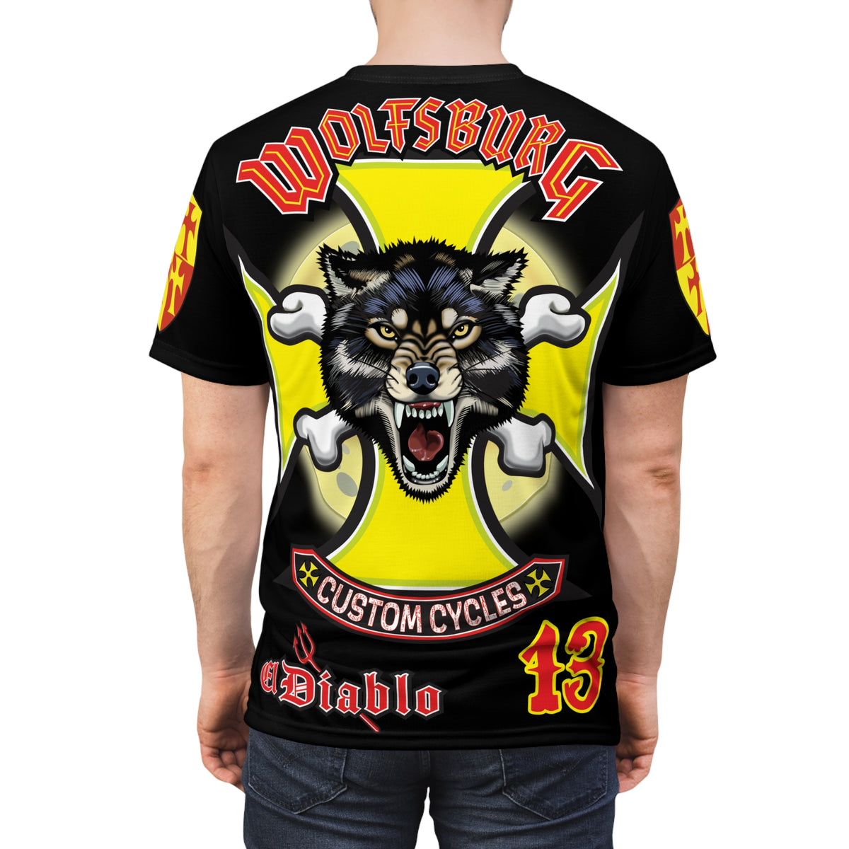 Wolfsburg Custom Cycles HiViz High Comfort Motorcycle Riders Super Tee