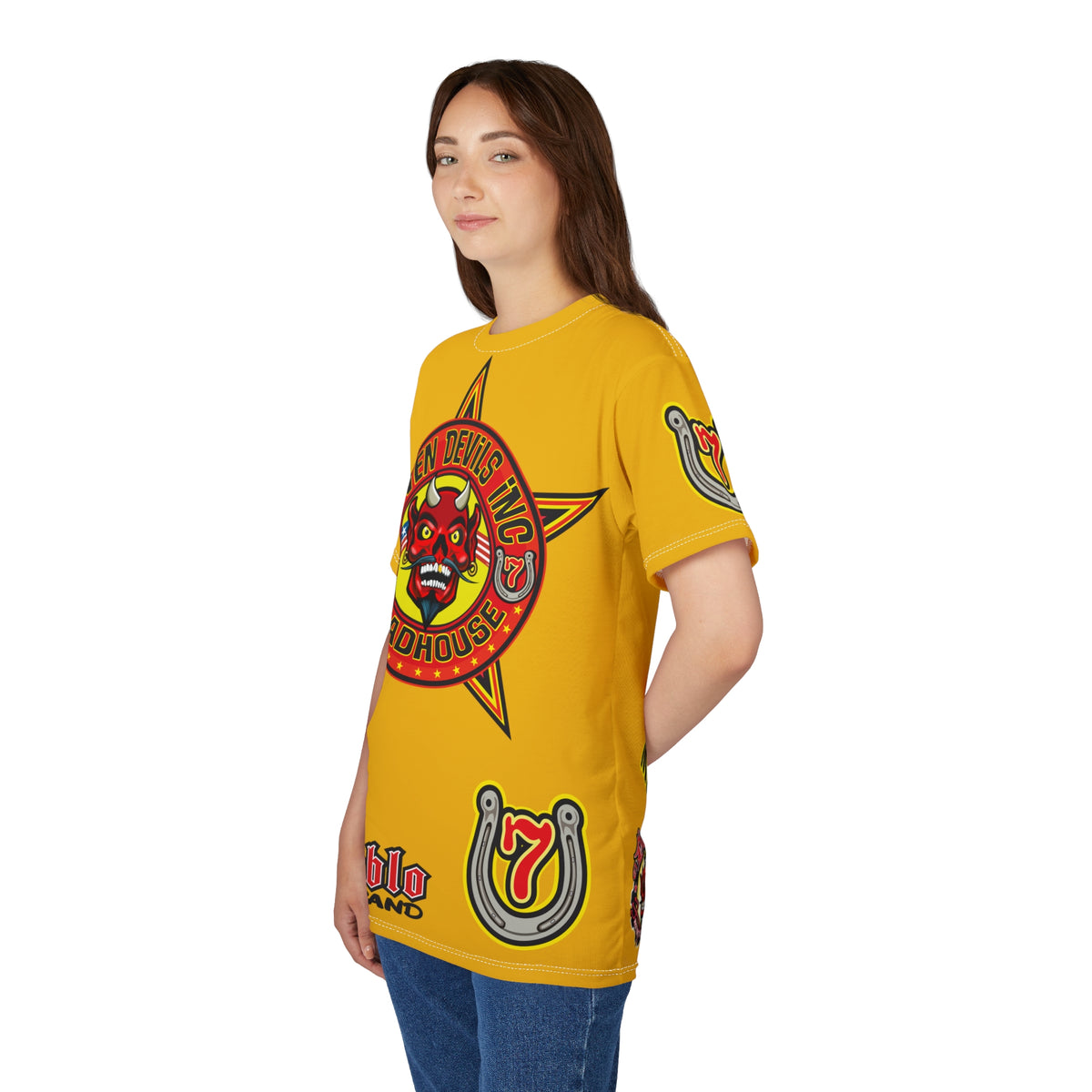 Seven Devils Inc. Roadhouse HiViz Graphic Tee - Motorcycle Custom Riding Super Tee