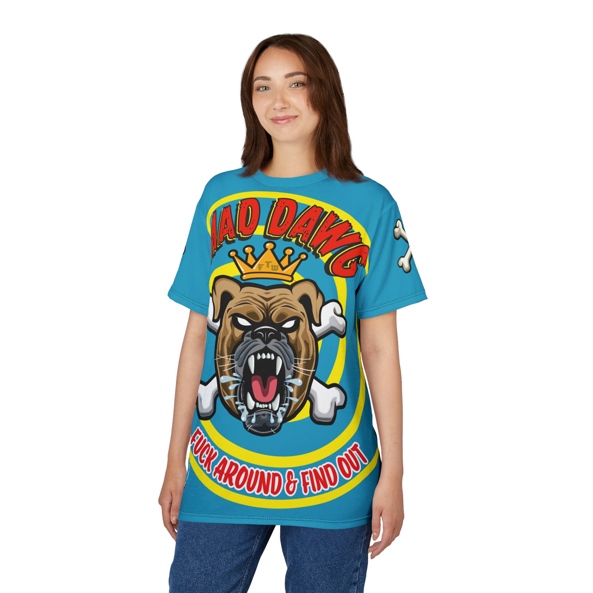 Mad Dawg Customs  FAFO HiViz Motorcycle Super Tee