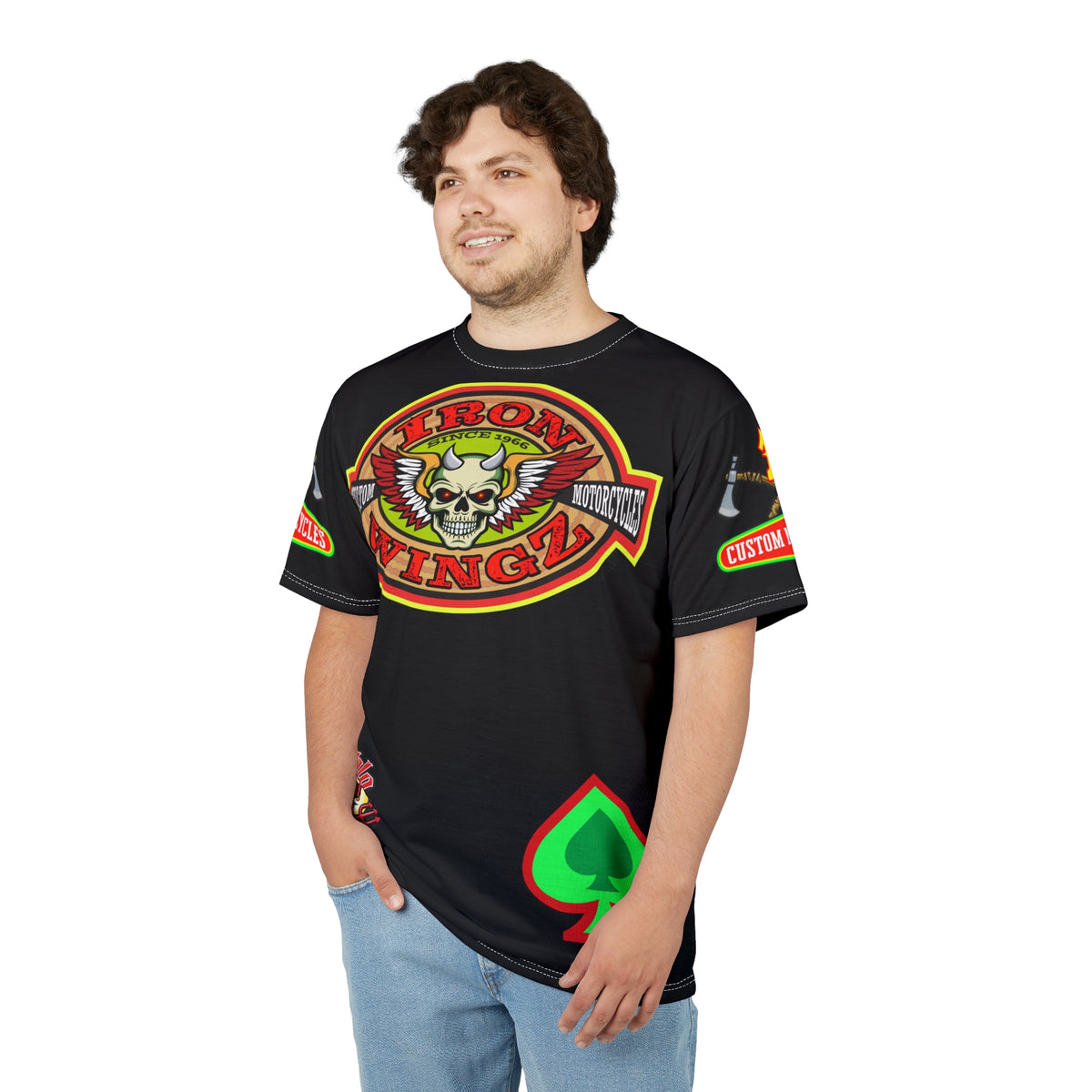 Iron WingZ Customs HiViz High Performance Motorcycle Riding Super Tee